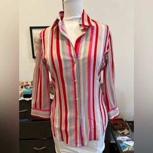 Theory silk retro shirt size s